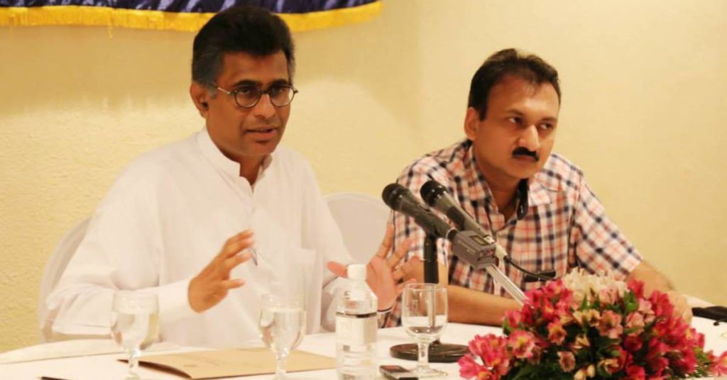 ශ්‍රී ලංකාව තුළ සිටින විදෙස් ජනමාධ්‍යව්දීන් සමග පැවැති හමුවේදී.
