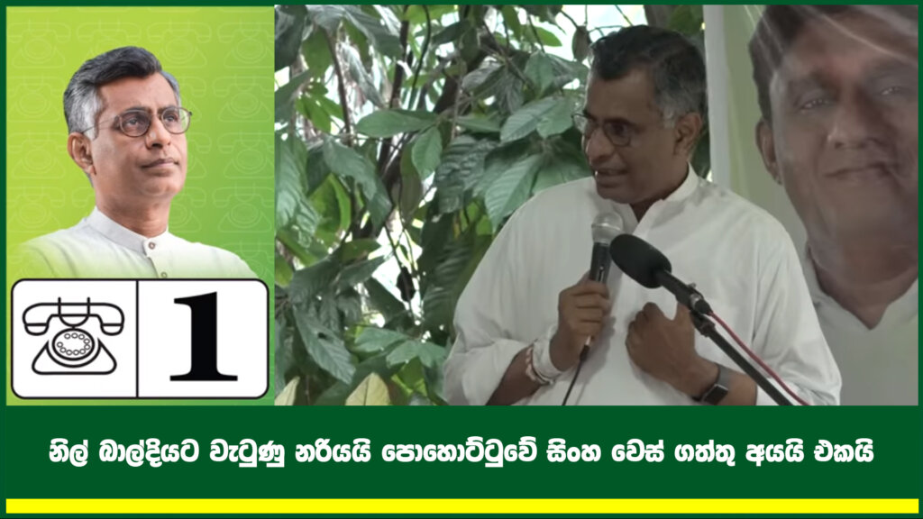 නිල් බාල්දියට වැටුණු නරියයි පොහොට්ටුවේ සිංහ වෙස් ගත්තු අයයි එකයි
