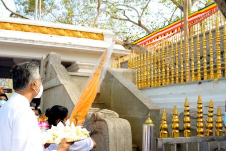 ජය ශ්රී මහා බෝධීන් වහන්සේ සහ රුවන්වැලි මහා සෑය වැඳ පුදා ගැනීම..